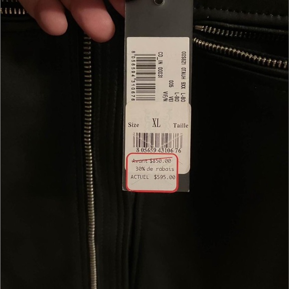 Diesel XL leather jacket. 650$. - Picture 3 of 4